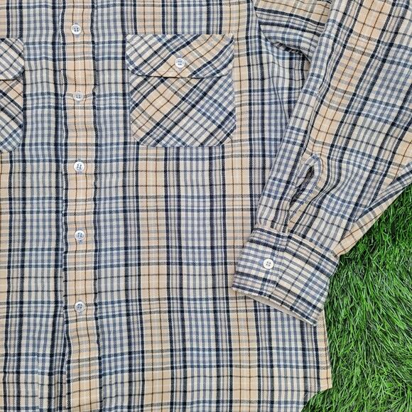 Vintage 90s Arrow Western Button Shirt Medium 21x28 Plaid - Picture 10 of 12